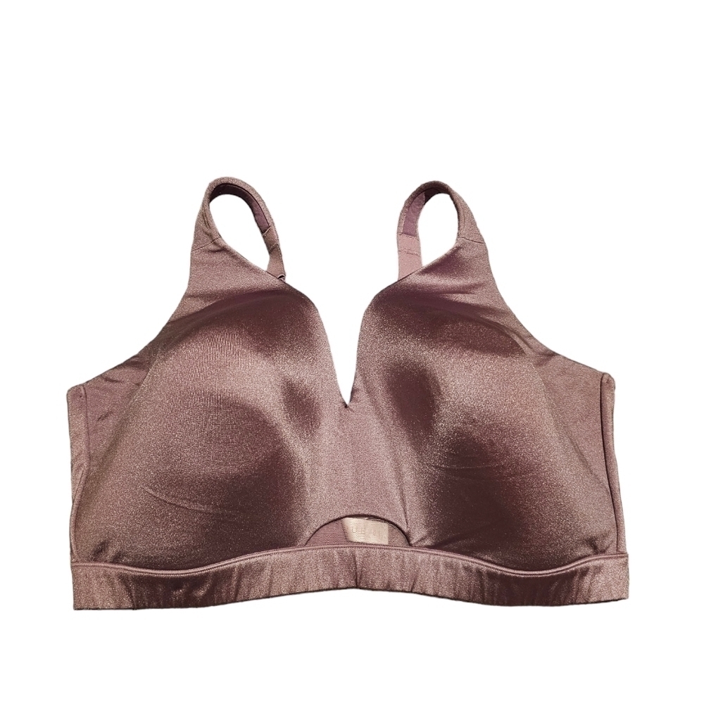 Cacique lightly lined wireless purple lavendar bra sz 42F WL36